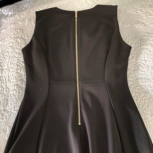 Calvin Klein black sleeveless shift dress